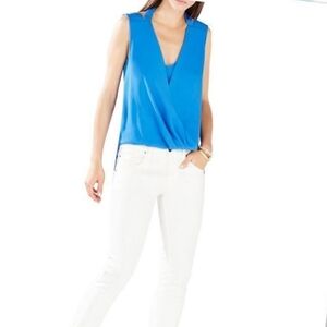 bcbg wrap blouse